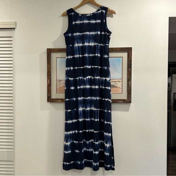 Laura Tie Dye Print Maxi Dress Blue - Picture 7 of 8